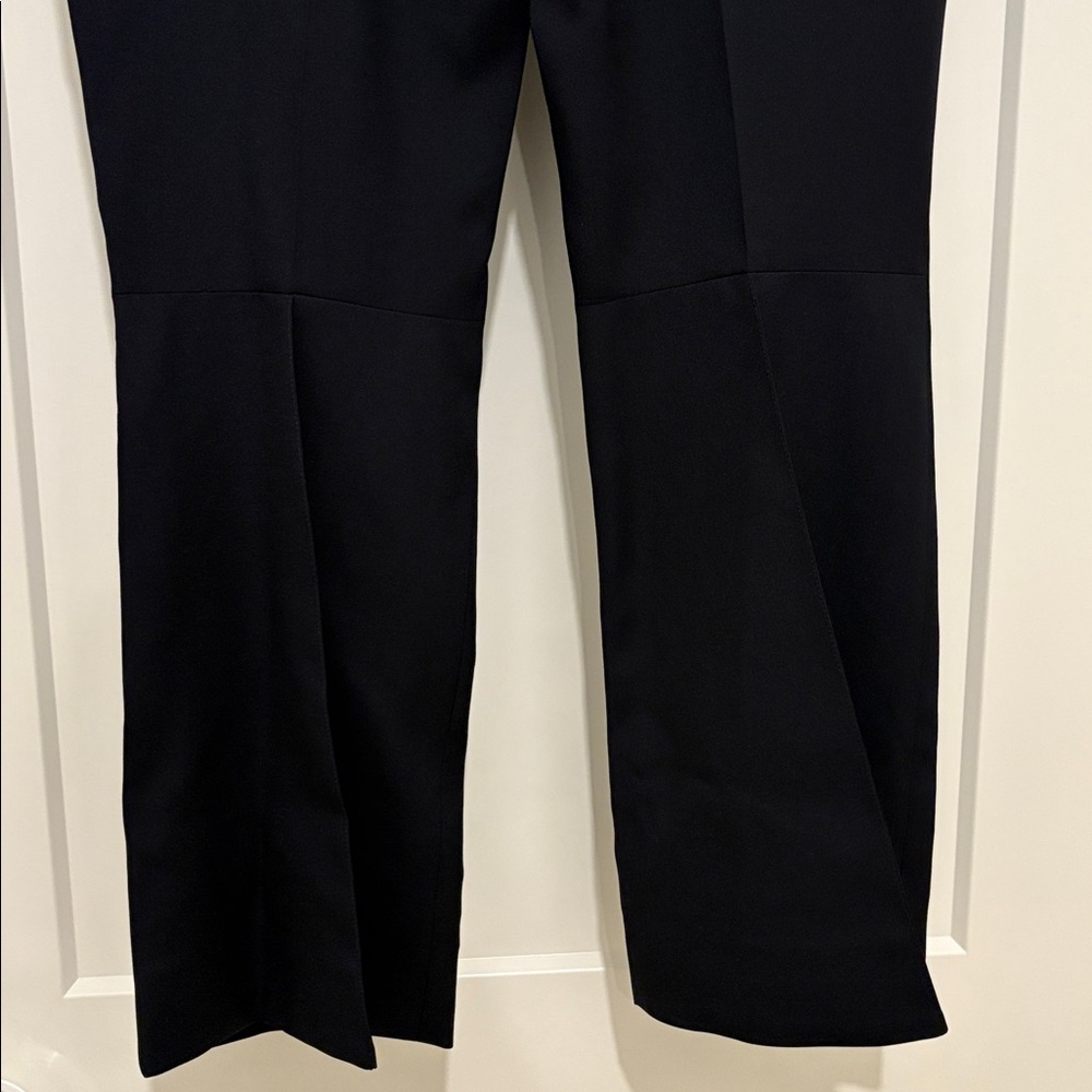 NWT [Alexander McQueen] Kickback Wool Straight Trousers Navy Women’s EU 42/US 28 - Picture 11 of 16